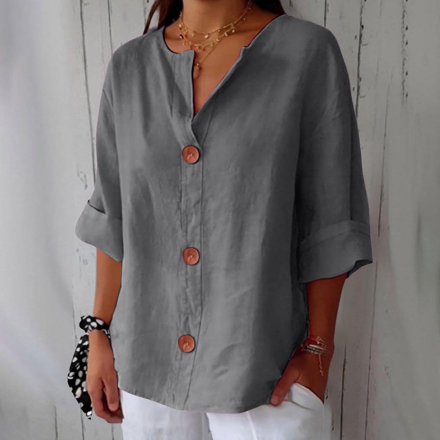 Lilly - V Neck Shirt