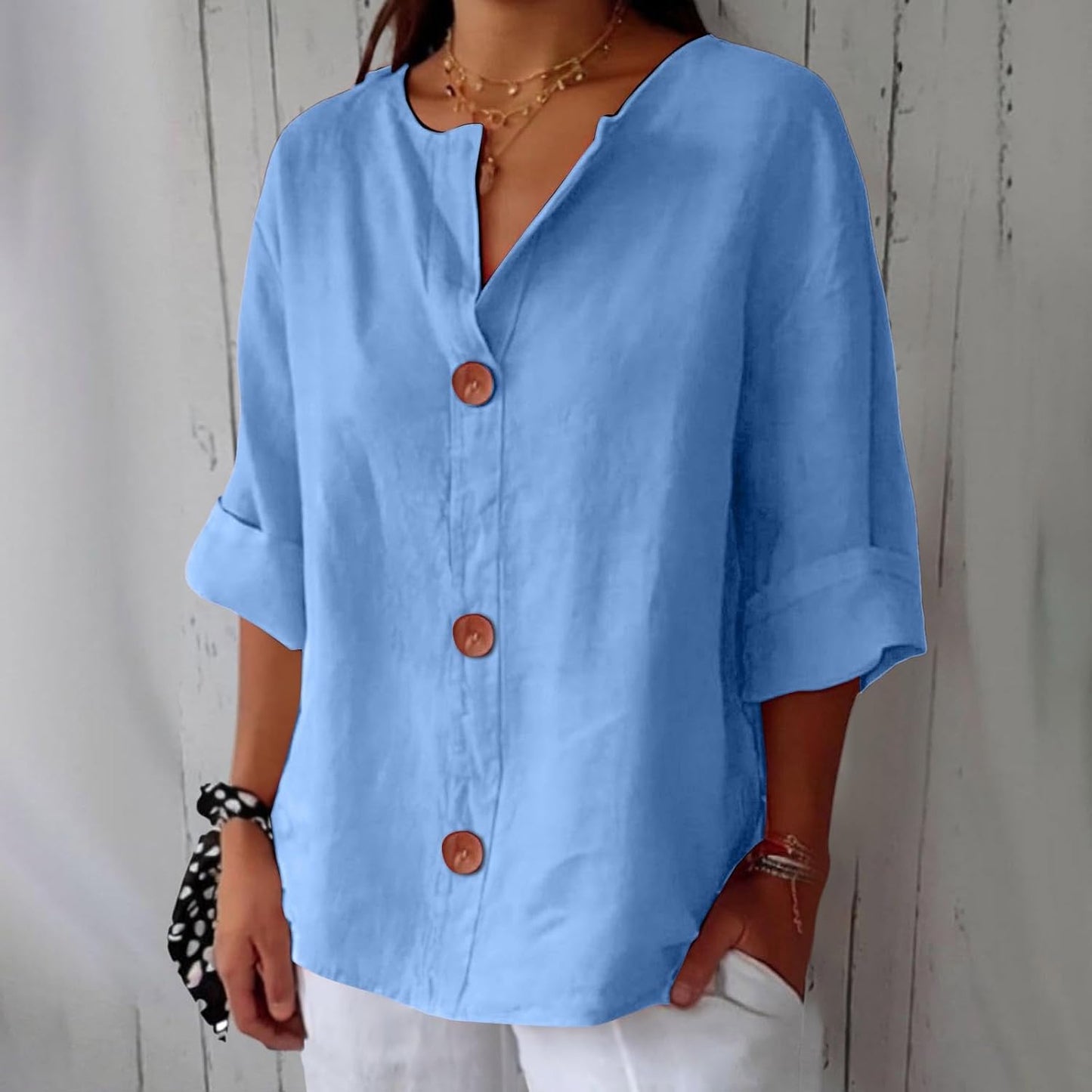 Lilly - V Neck Shirt