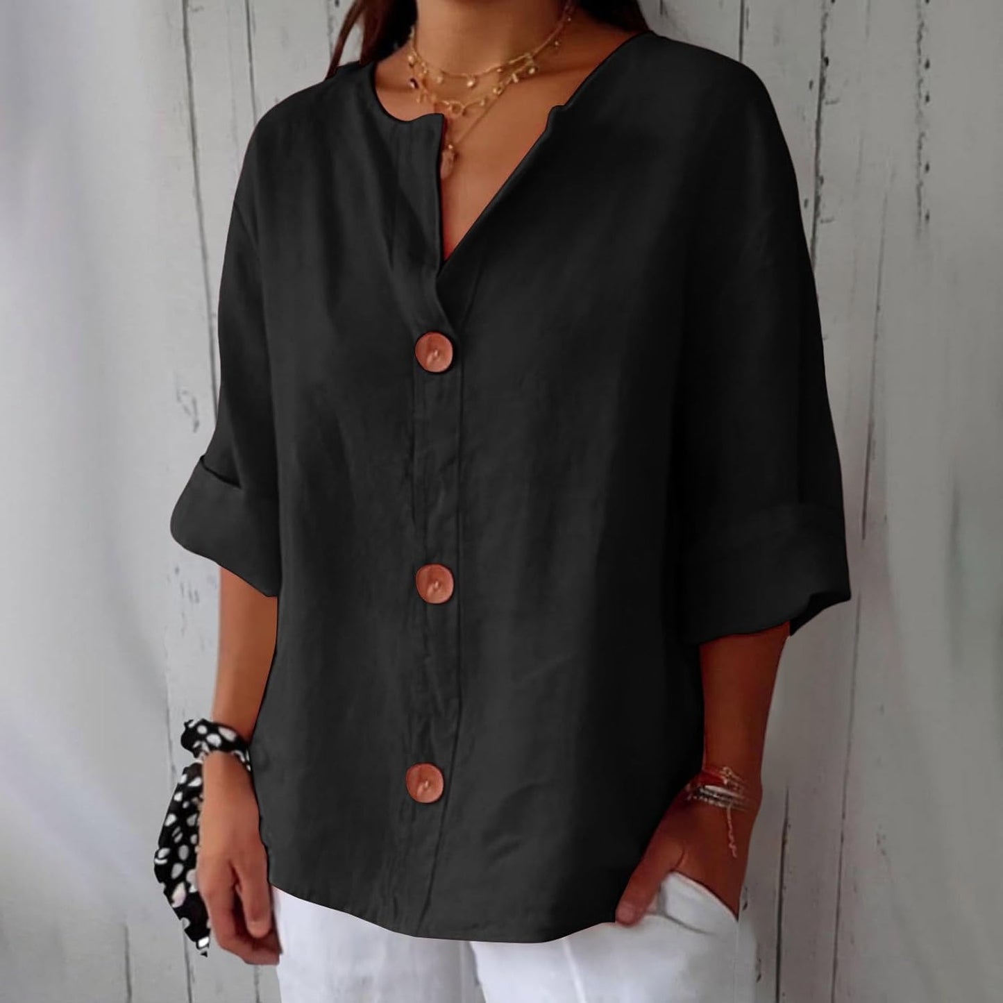 Lilly - V Neck Shirt