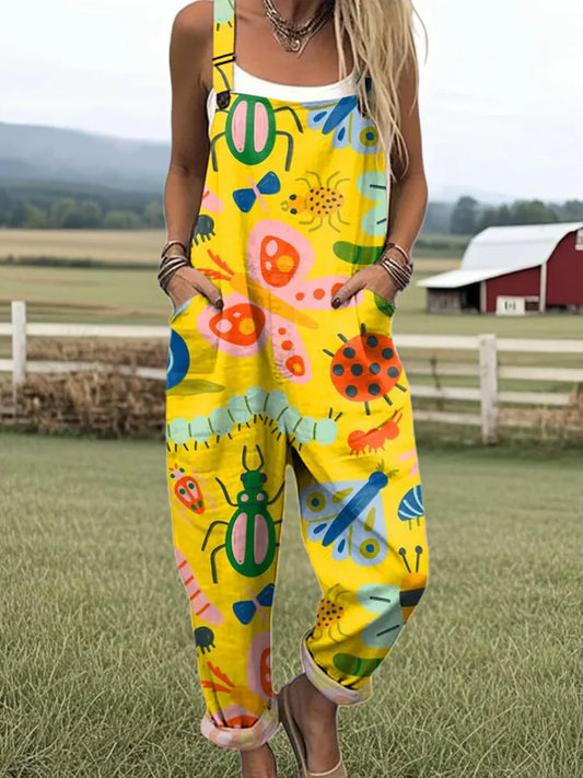 Vintage Floral Jumpsuit Women - Effortless Style & All-Day Comfort