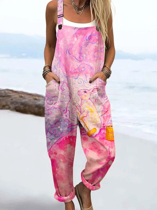 Vintage Floral Jumpsuit Women - Effortless Style & All-Day Comfort