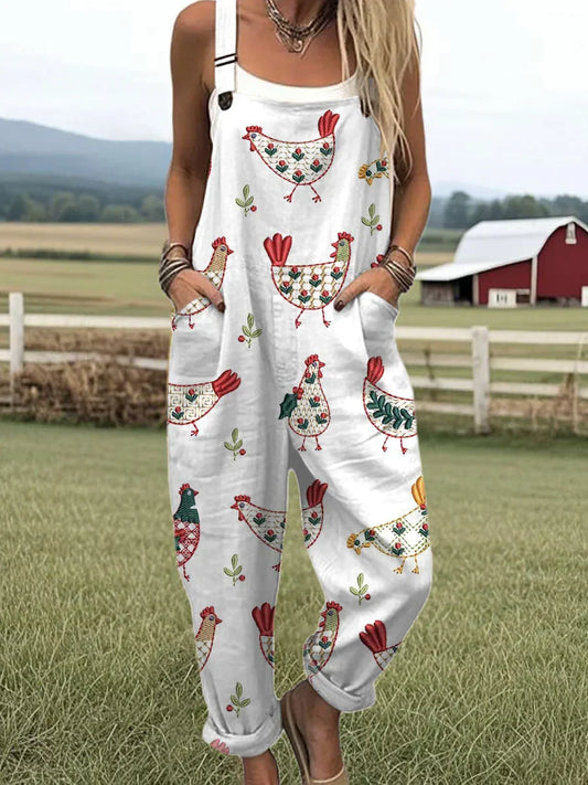 Vintage Floral Jumpsuit Women - Effortless Style & All-Day Comfort