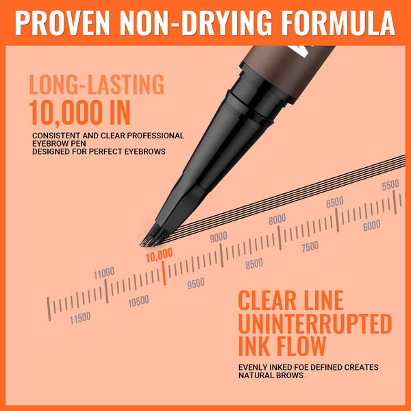 VTLFX 2-in-1 Microblading Eyebrow Pen with Square Brush