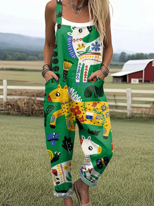 Vintage Floral Jumpsuit Women - Effortless Style & All-Day Comfort