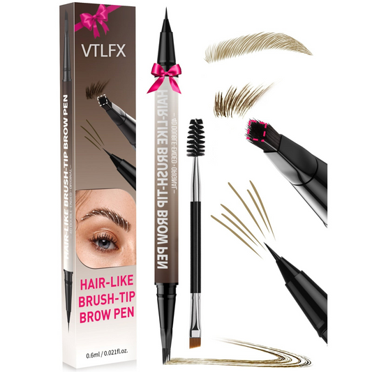 VTLFX 2-in-1 Microblading Eyebrow Pen with Square Brush