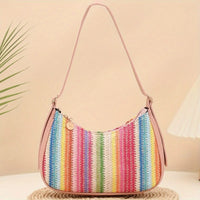 Sunset Aura™ Straw Shoulder Bag