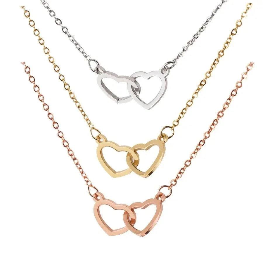 ✨ Eternal Rose Heart Necklace – “An Arrow Through The Heart”