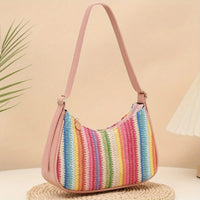 Sunset Aura™ Straw Shoulder Bag