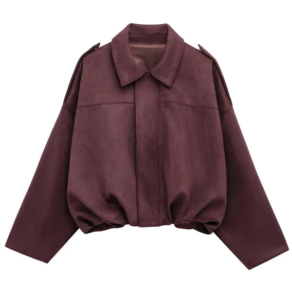 VIRAL Suedine Bomber Jacket