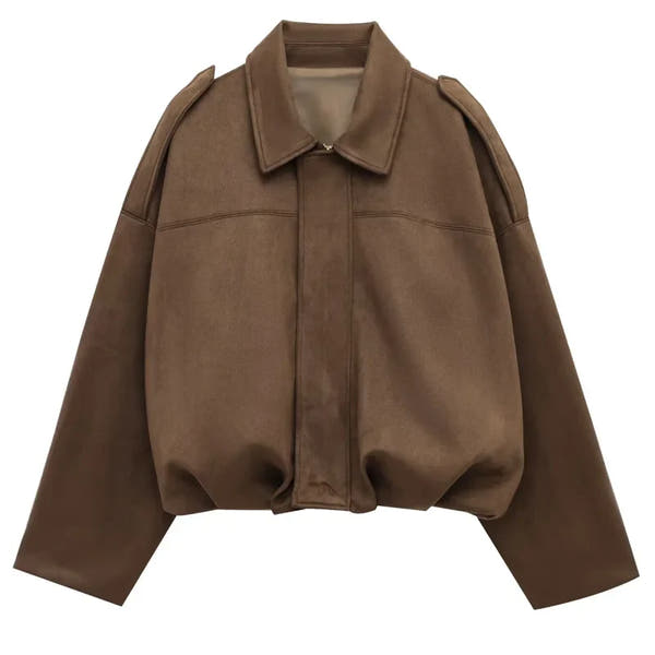 VIRAL Suedine Bomber Jacket