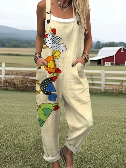 Vintage Floral Jumpsuit Women - Effortless Style & All-Day Comfort